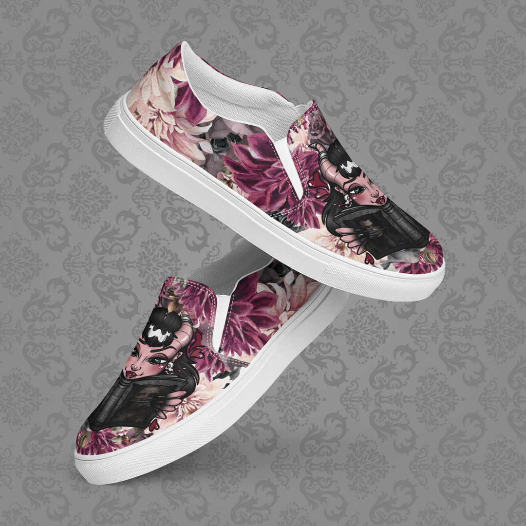 Darling Demon Women’s slip-on canvas shoes