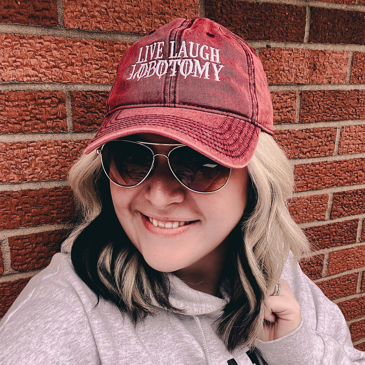 Live, Laugh, Lobotomy Vintage Hat