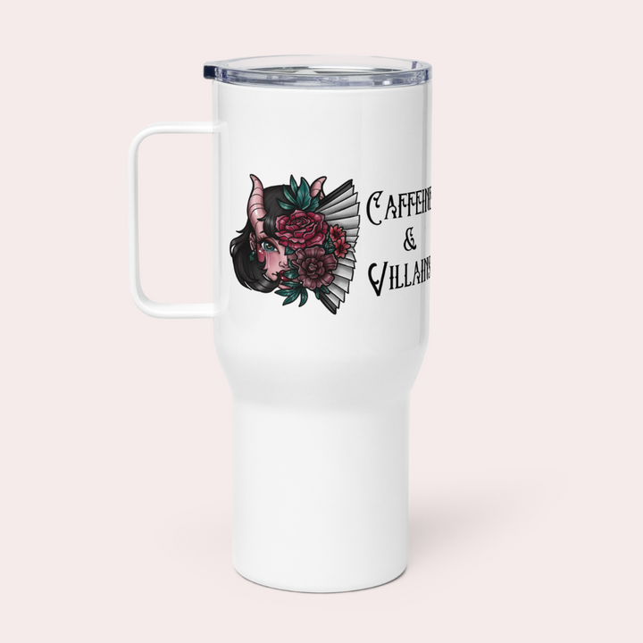 Caffeine & Villains Travels Mug
